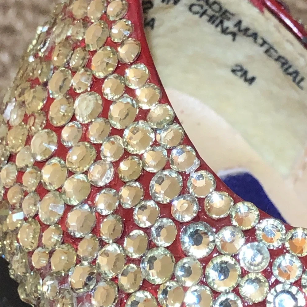 Rhinestone Studded Mary Jane Shoes